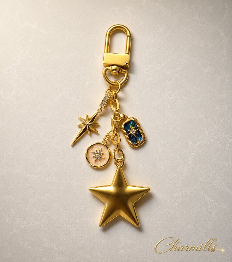 Quaster - Yıldız Muted Gold charm