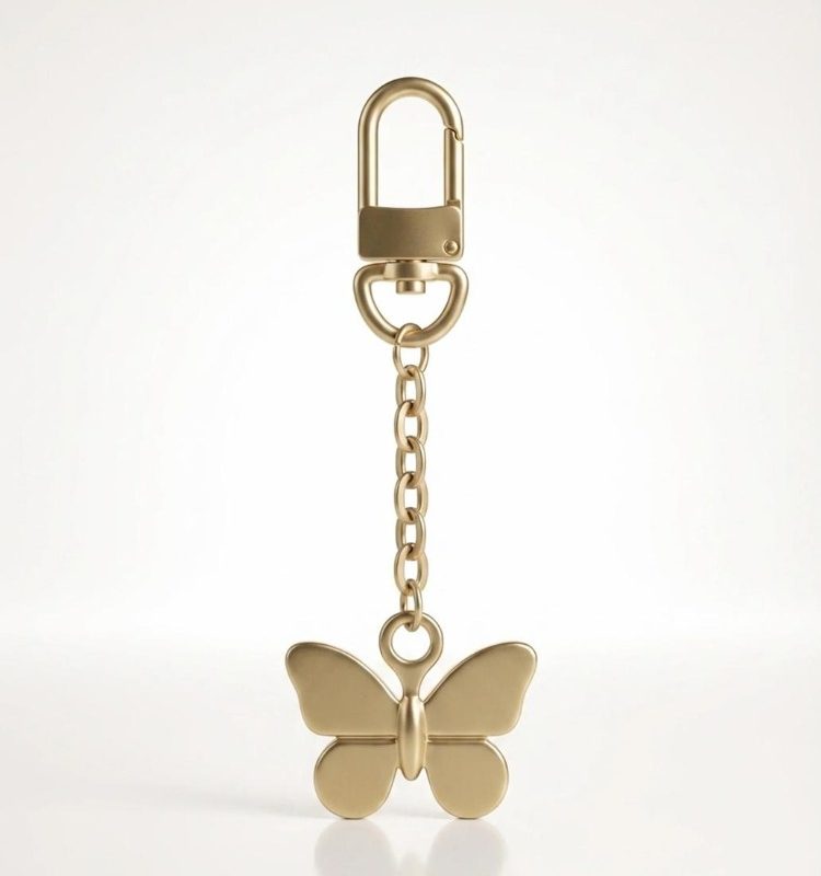 Vlinder – Kelebek Muted Gold charm